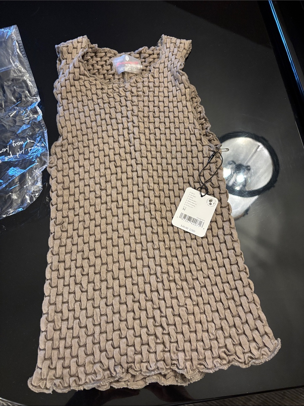 Free People Movement Chunky Knit Sleeveless Tank - Taupe